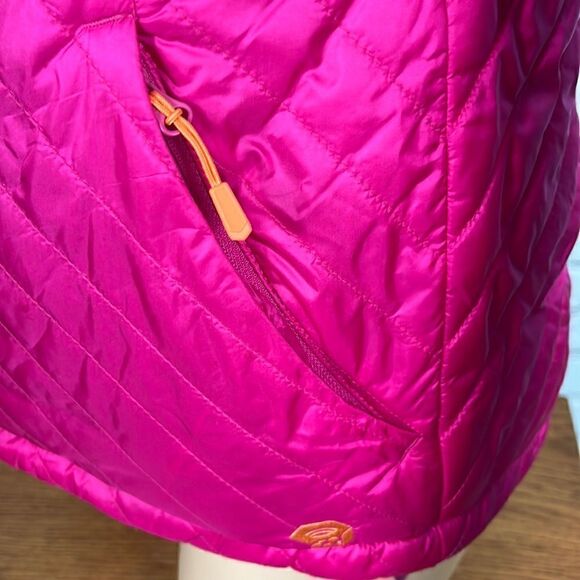 Mountain Hardwear Quilted Puffy/fleece reversible Jacket size small EUC - Picture 2 of 15